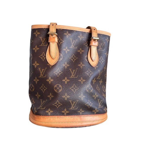 Authentic Louis Vuitton monogram, bucket, shoulder bag, PM SR0948 - Picture 4 of 15